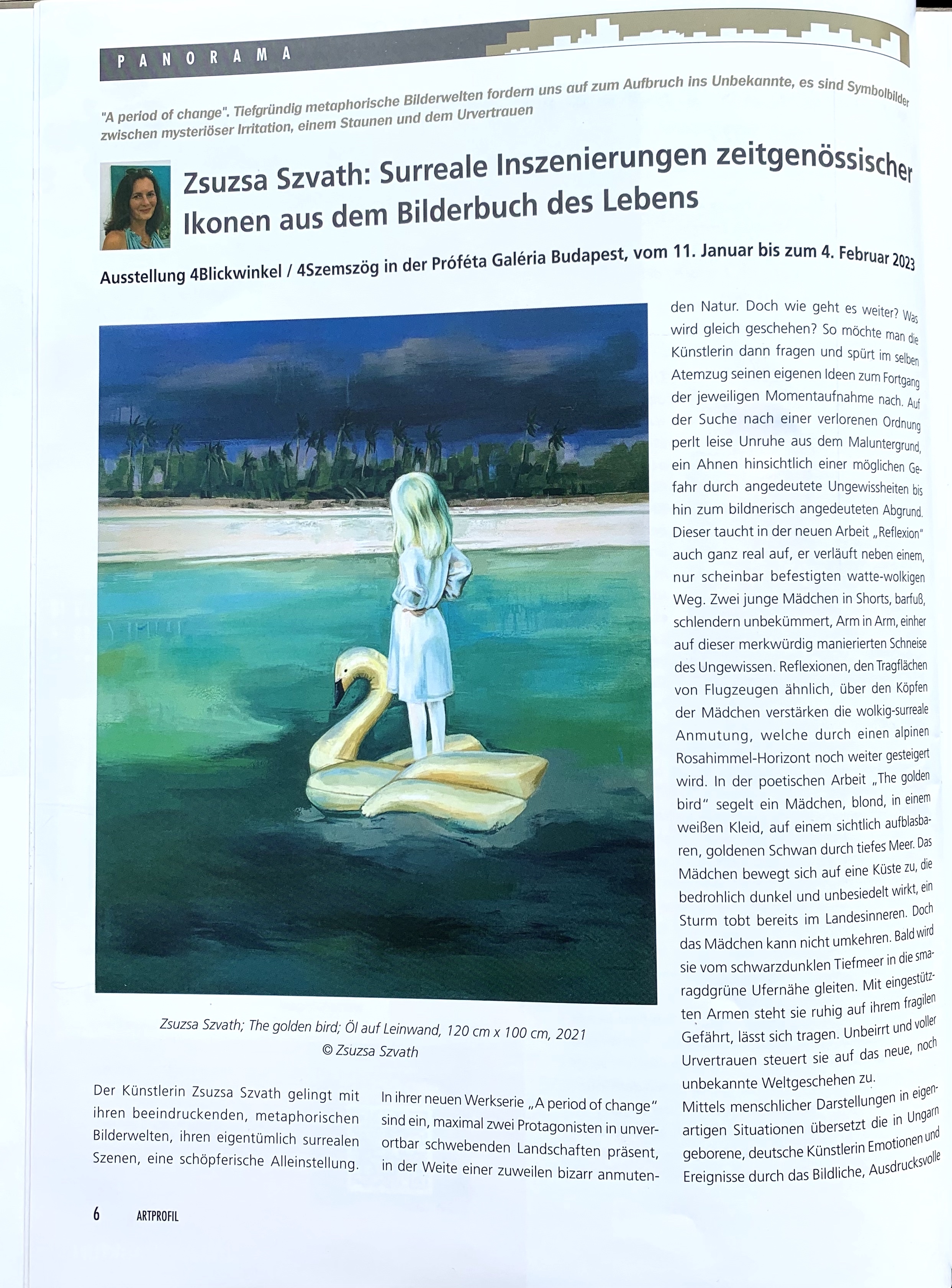 Publikation im Kunstmagazin Artprofil